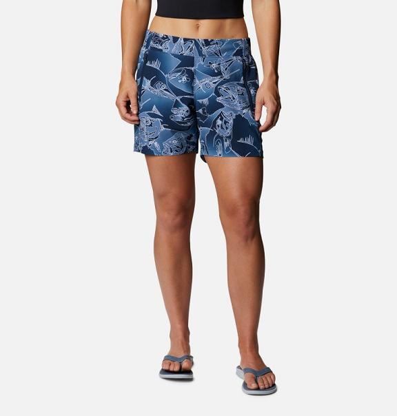 Columbia PFG Tidal II Shorts Navy For Women's NZ8932 New Zealand